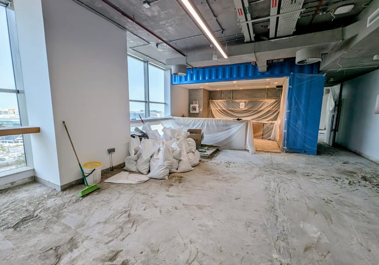 Commercial fit-out demolition and preparation works Dubai