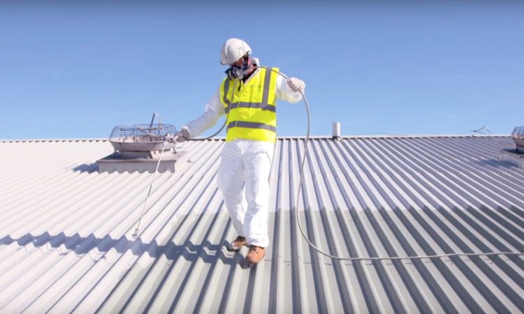 Thermal reflective roof coating application UAE